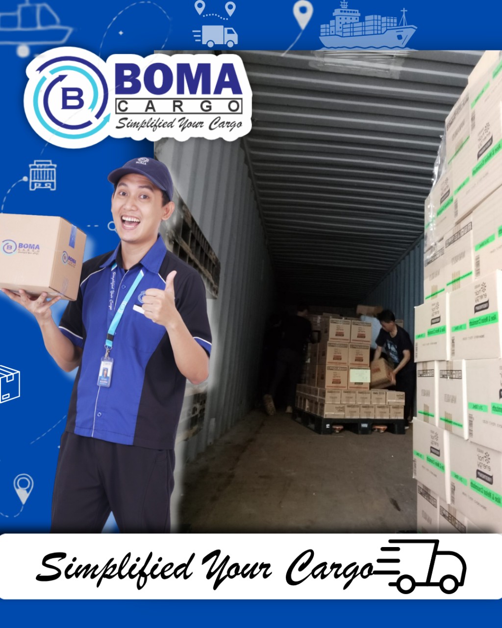 PROSES LOADING BARANG DI CONTAINER