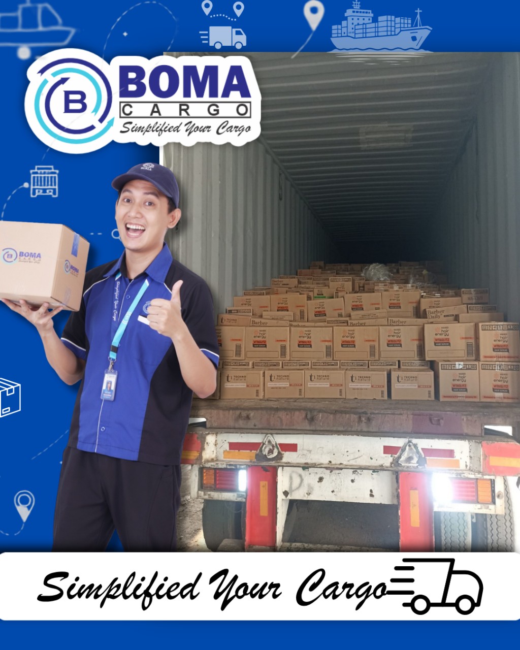 PROSES LOADING BARANG DI CONTAINER