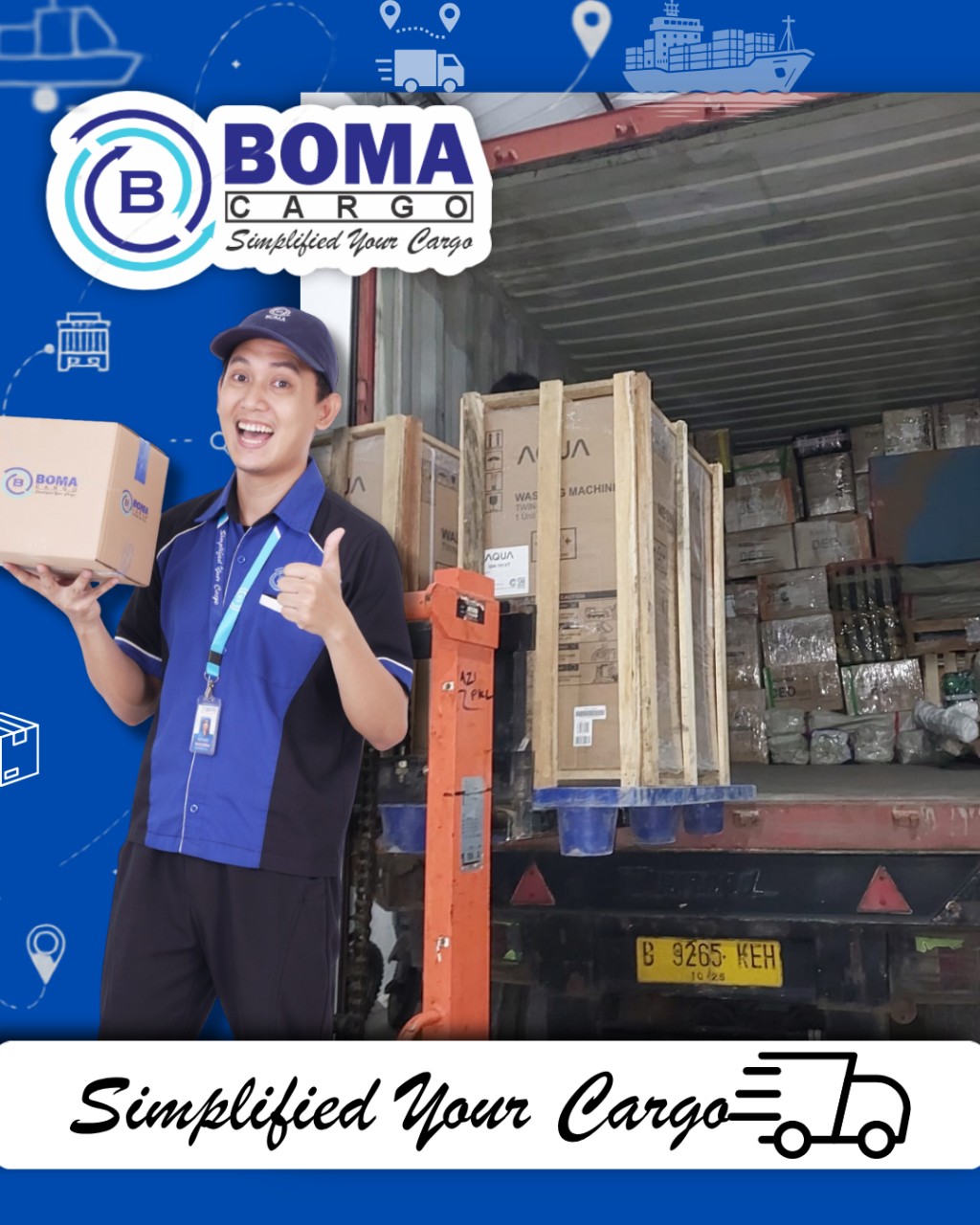 PROSES LOADING BARANG DI CONTAINER